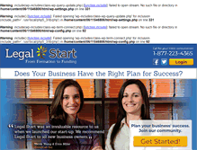 Tablet Screenshot of legalstart.org